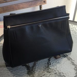 Authentic CELINE edge medium black bag